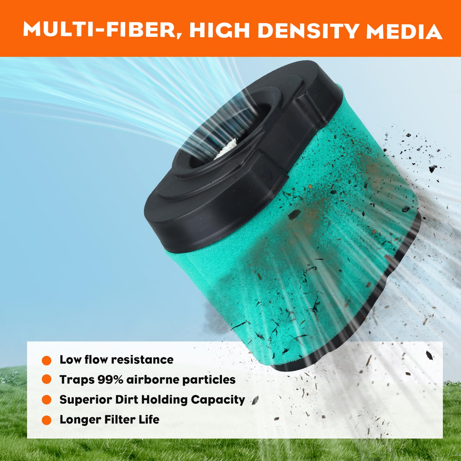 Briggs And Stratton Tune Up Kit HIPA Air Filter 2-Pack - Fits